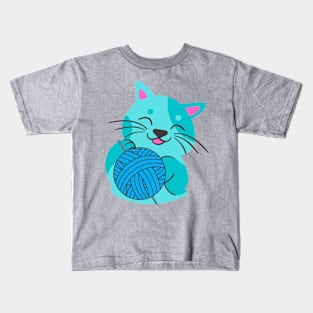 Crochet Kitten Cat Kids T-Shirt